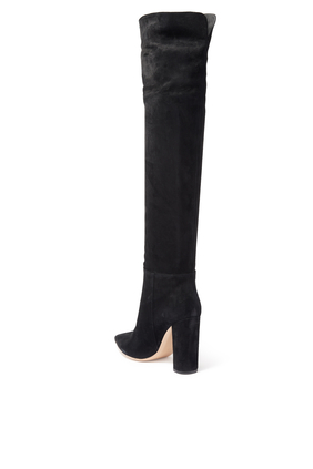Piper 100 Chunky Over The Knee Boots